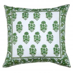 Aria-Riya Reversible Pillow Cover - Green